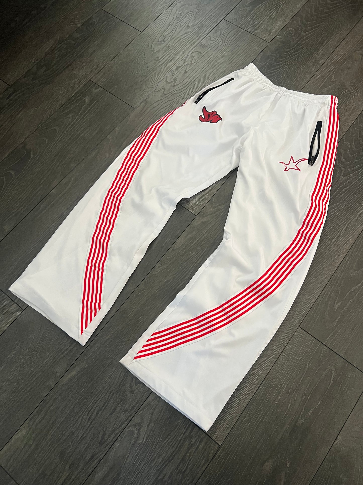 Starz tape pants white/red