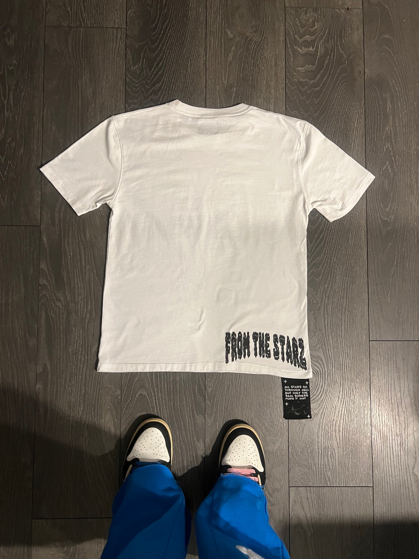 In the clouds tee white