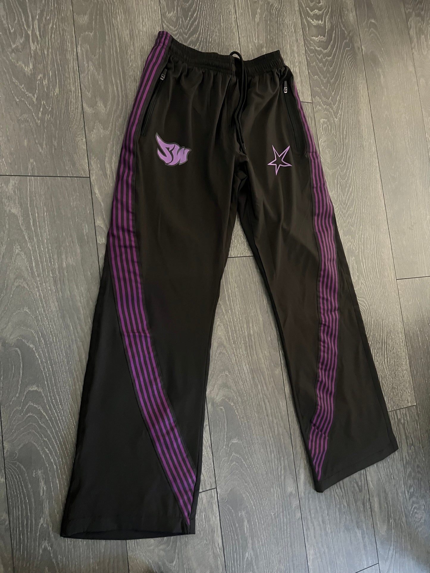 Starz tape pants black/purple