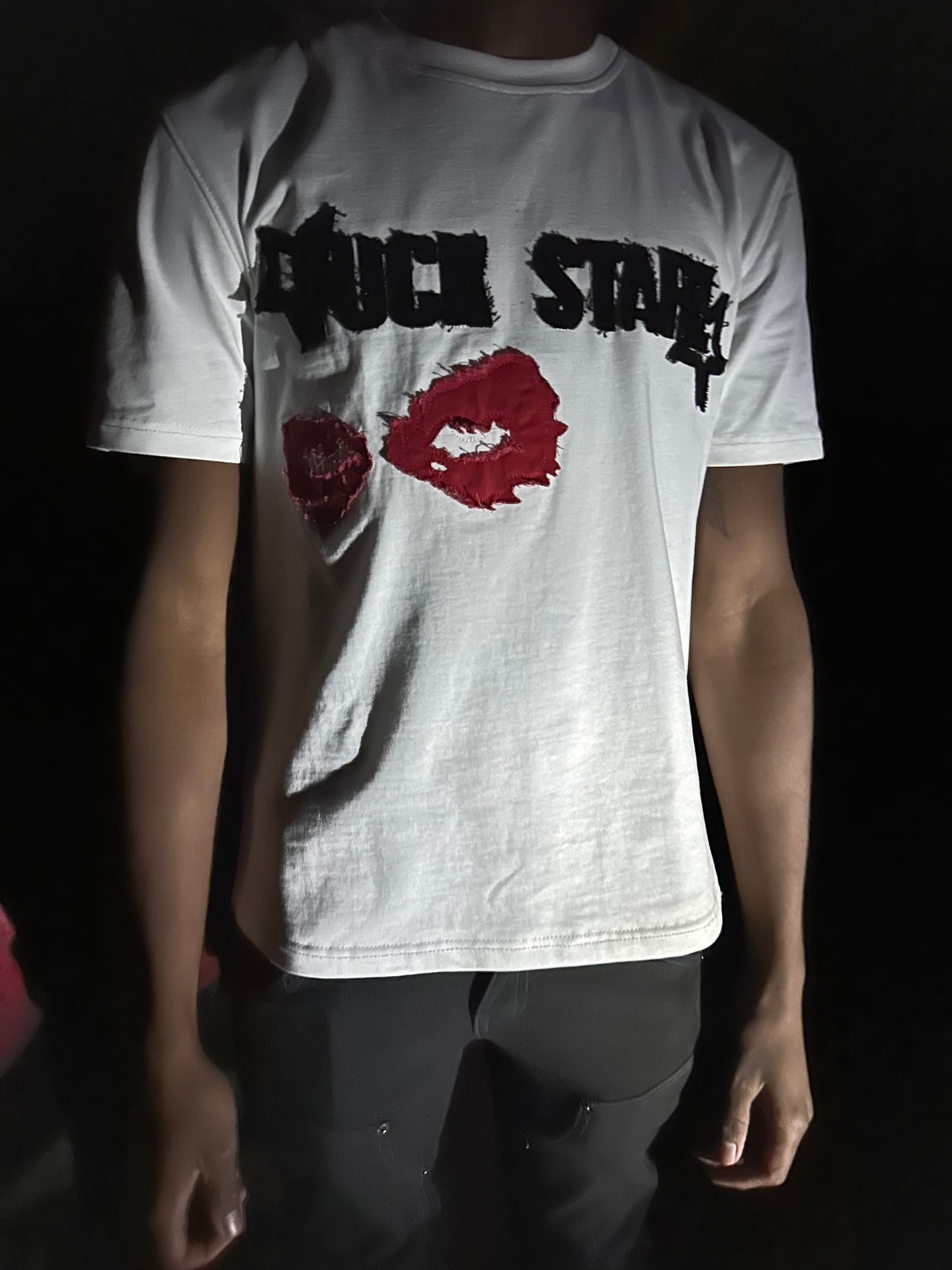 Fu*k Starz Patchwork Tee White